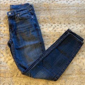7 for all mankind ankle skinny jeans size 26